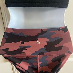 LULULEMON WUNDER TRAINING LEGGINGS | SIZE- 4 | COLOR- CORAL CAMO